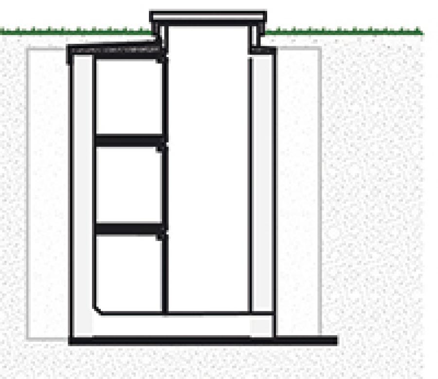 Panteón 3 departamentos lateral